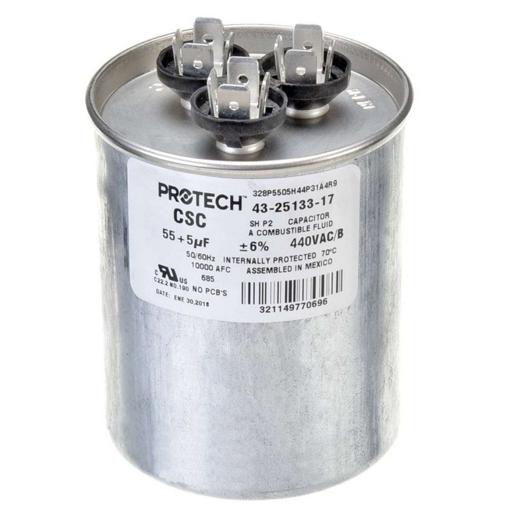 Capacitor - 55/5/440 Dua, 43-25133-17