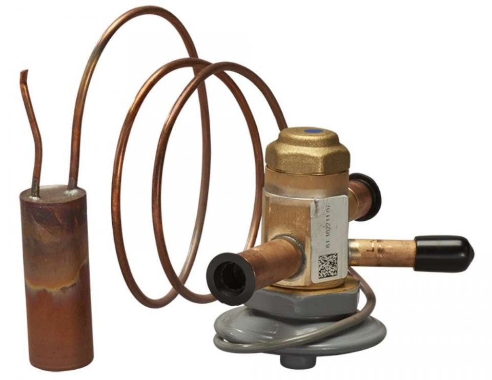 Ruud 3/8" ODF x 3/8" ODF Thermal Expansion Valve, 2 Ton