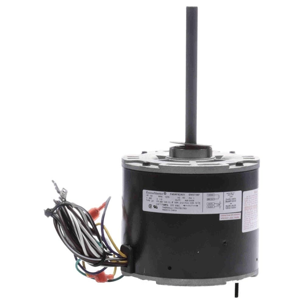 1/4HP 460V 1075 RPM 5-5/8" TEAO 7.5 MFD BALL BEARING REVERSIBLE MOTOR 