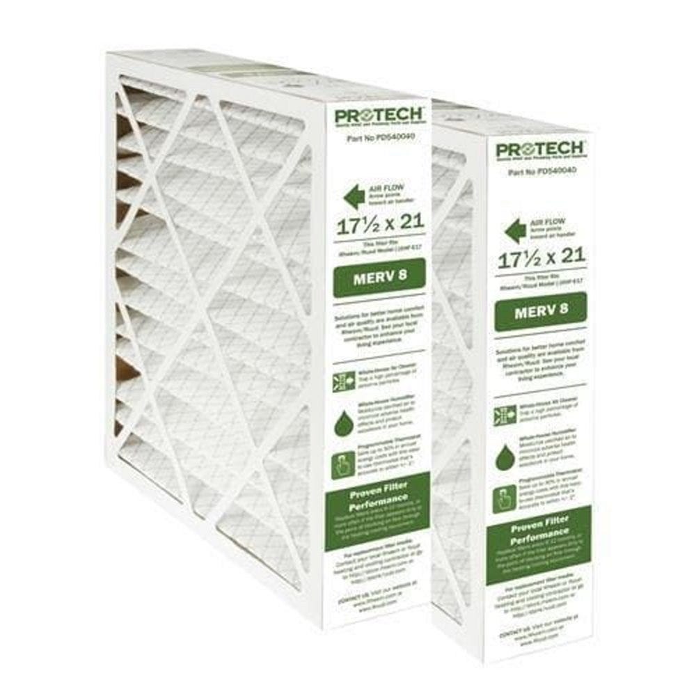 Paper Media Air Filter, MERV 8, 17.5" x 21" x 5"